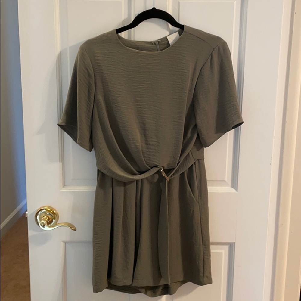 Forest green romper